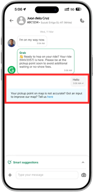 Grab Feedback In App Grab Help Centre